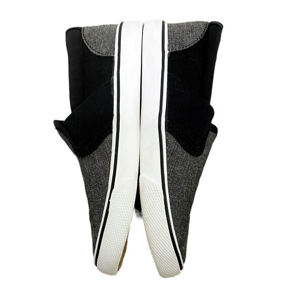 Cat & Jack Black Gray Pineapple Canvas Slip On Shoes Toddler Size 10 - Picture 3 of 6